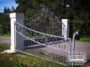 An elegant gate in Healdsburg, CA. 