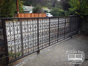 Sonoma County residential gate. 