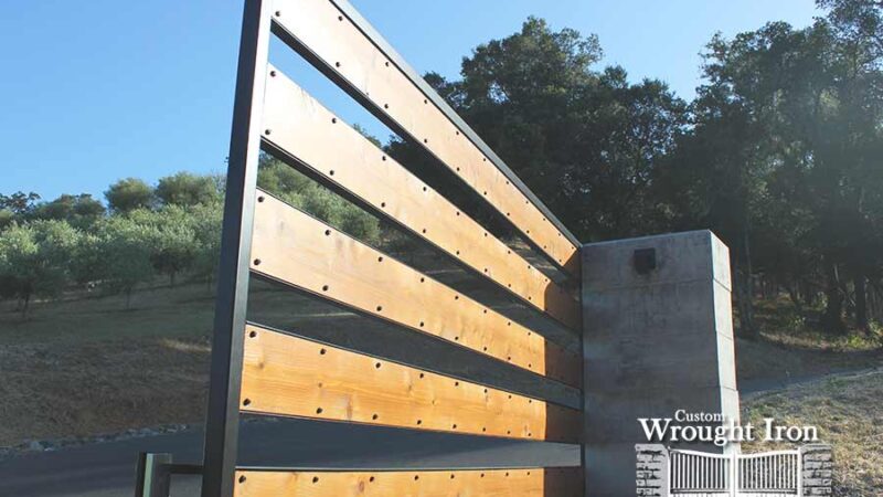 Sonoma County Winery Driveway Gate